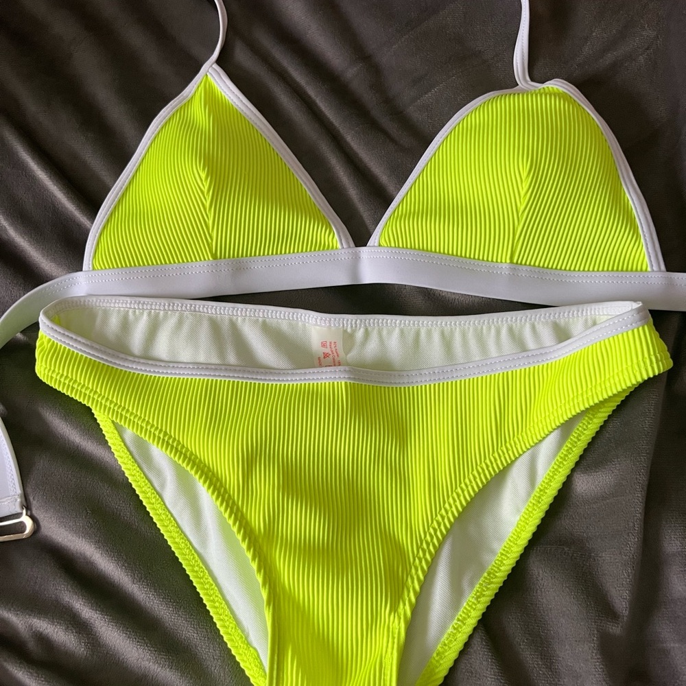 neon green bikini size small